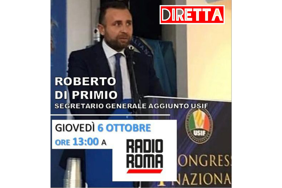 USIF IN DIRETTA SU RADIO ROMA.IT