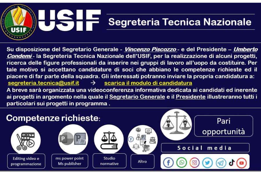 Gruppi di lavoro - ricerca candidati