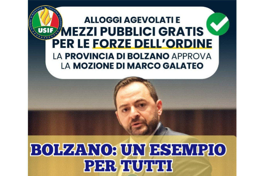 USIF: A BOLZANO ALLOGGI E MEZZI PUBBLICI GRATUITI. UN ESEMPIO PER TUTTI