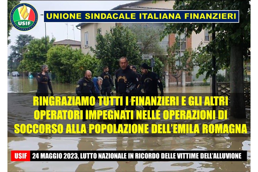 EMILIA ROMAGNA, USIF: GDF IMPEGNATA NEI SOCCORSI, SALVATE 956 PERSONE IN PERICOLO