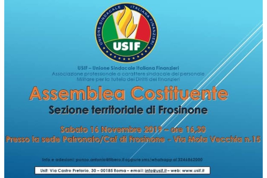 Costituzione Sezione Territoriale di Frosinone