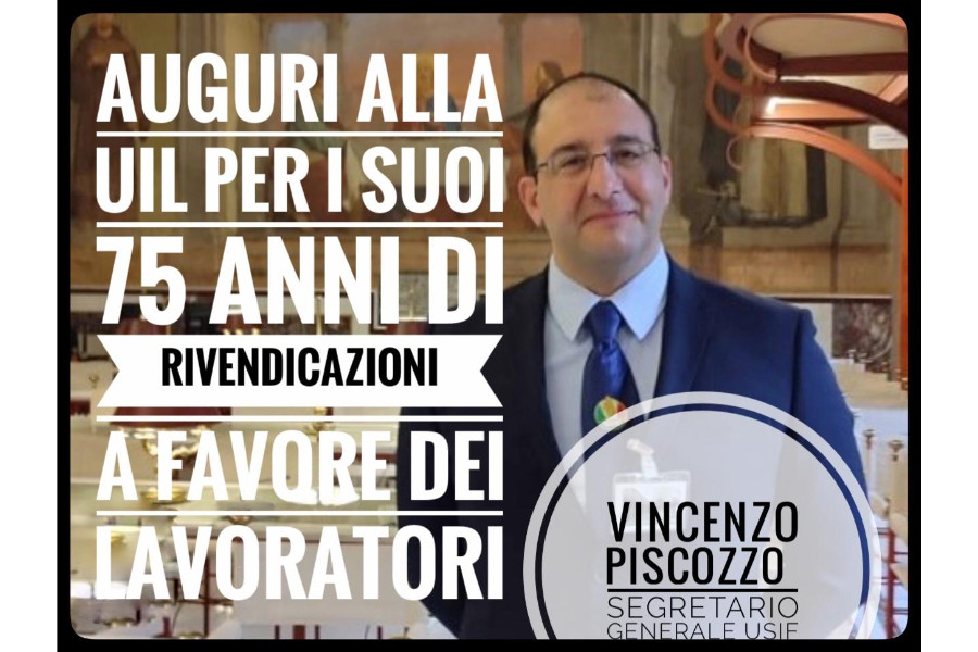 AUGURI UIL PER I SUOI 75 ANNI