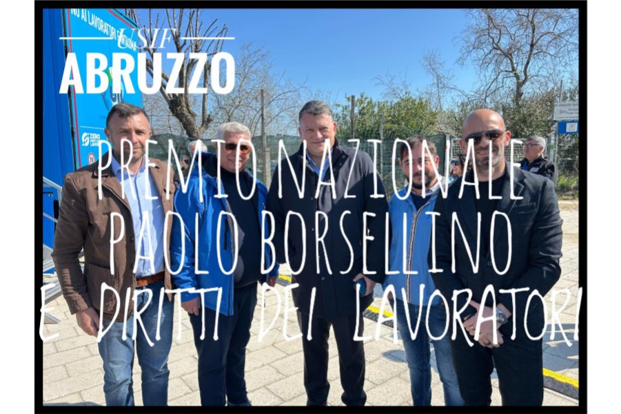 USIF AL PREMIO NAZIONALE PAOLO BORSELLINO : LA LEGALITA' PARTE DAI DIRITTI DI CHI DIFENDE I DIRITTI