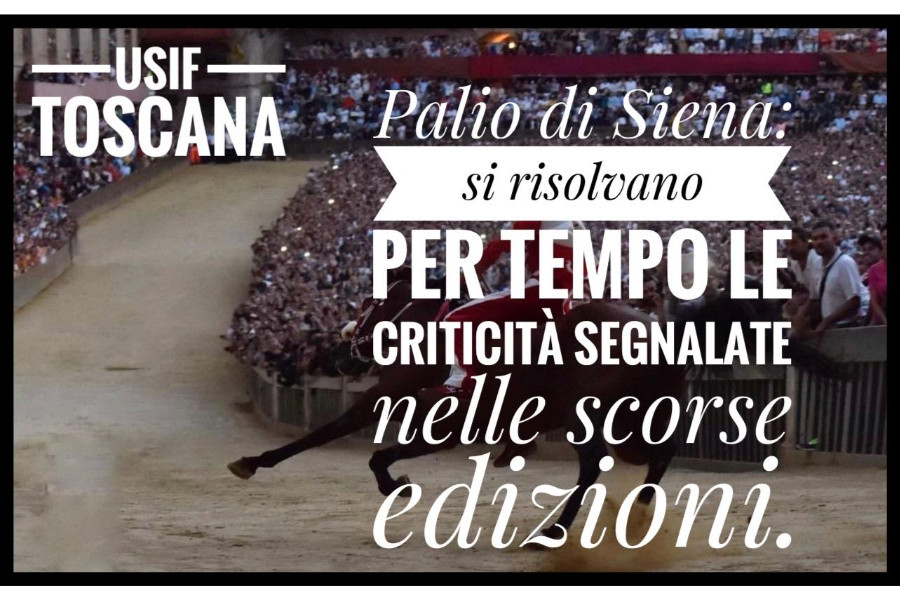 Palio di Siena - Edizione 2025 - Si pensi anche al personale impiegato!