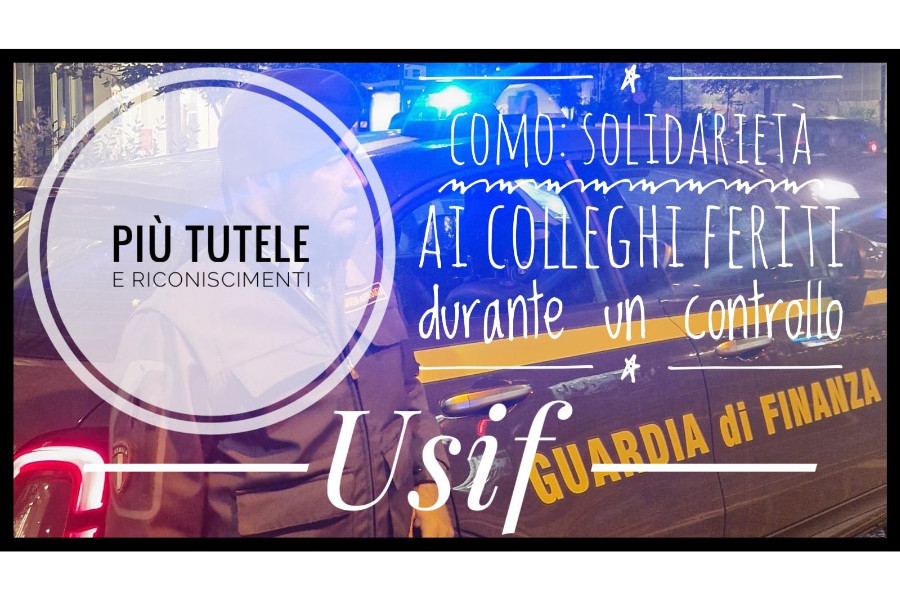 Solidarieta' e auguri di pronta guarigione ai colleghi feriti