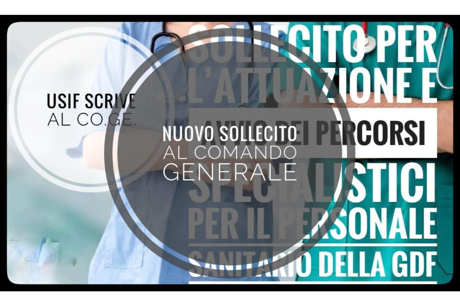 PERCORSI DI SPECIALIZZAZIONE PER I MEDICI DEL CORPO: ANCORA NESSUNA RISPOSTA DAL COMANDO GENERALE