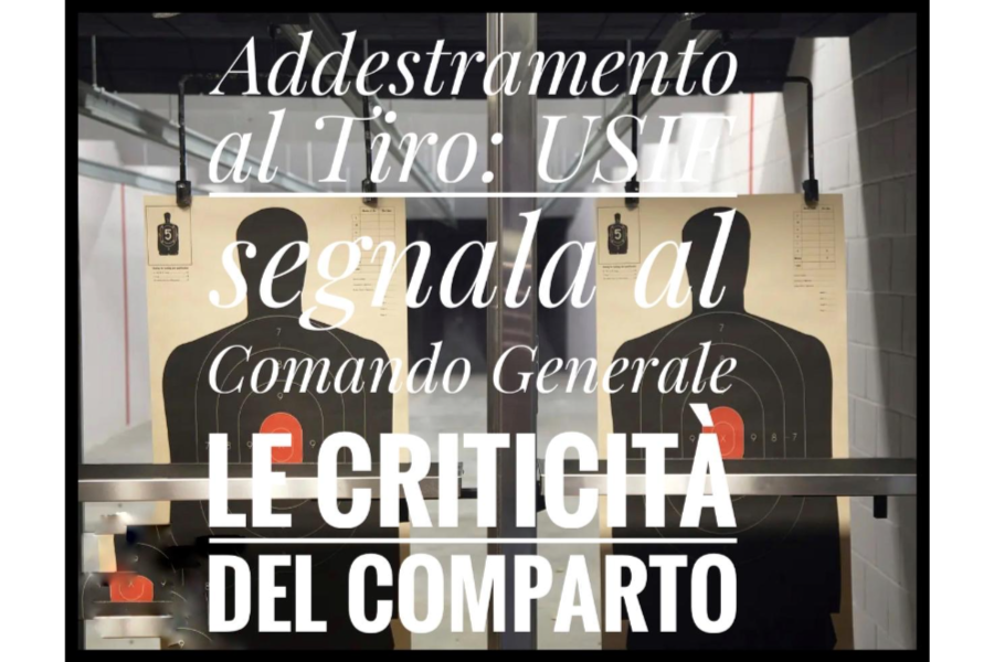 Addestramento al Tiro: USIF segnala al Comando Generale le criticita' del comparto
