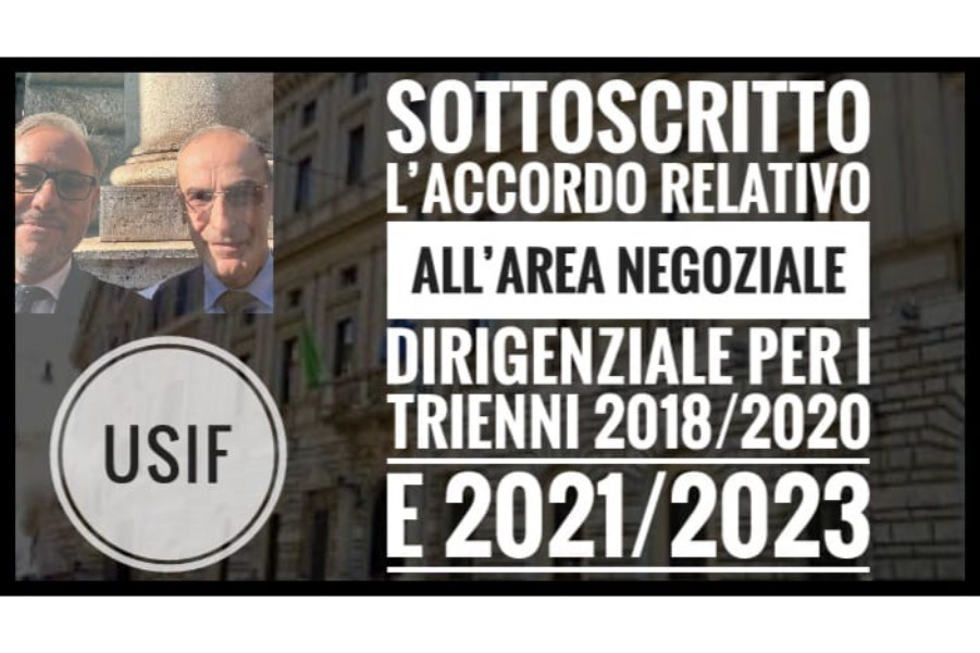 LAVORO, USIF: FIRMATO ACCORDO PER AREA DIRIGENZIALE FORZE POLIZIA A ORDINAMENTO MILITARE