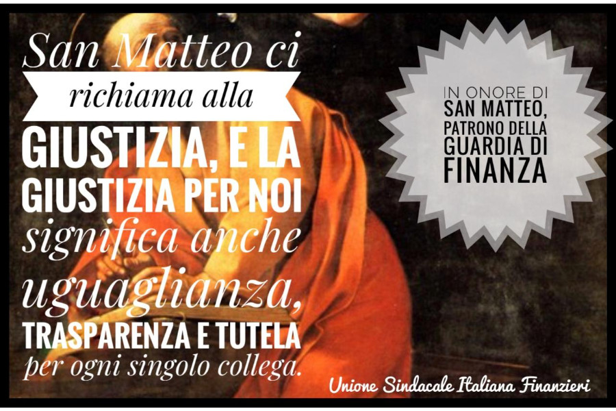 In onore di San Matteo, Patrono della Guardia di Finanza