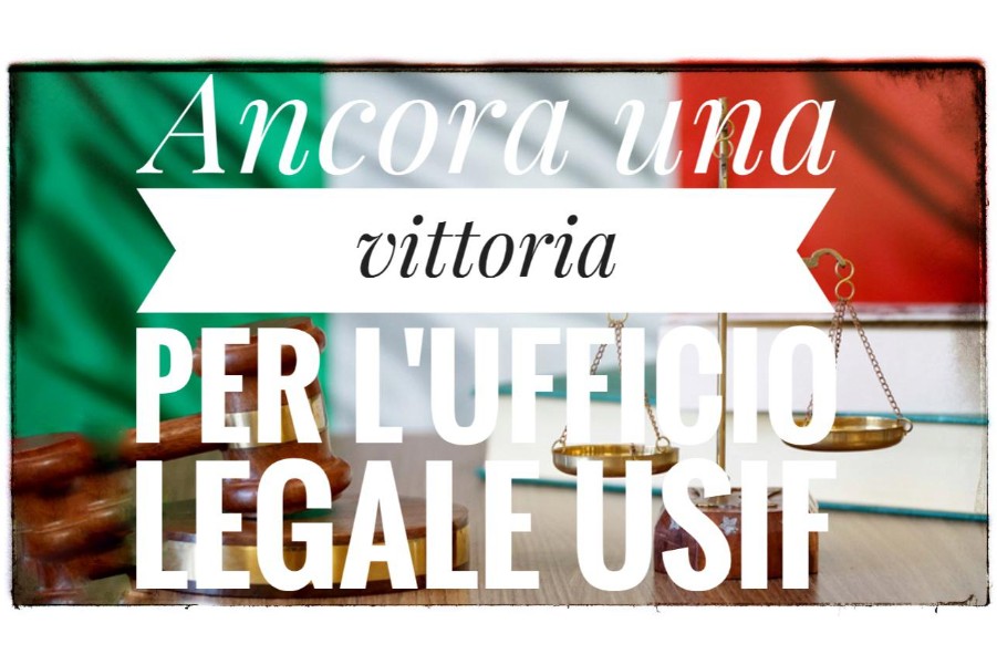 Ancora una vittoria per l'Ufficio Legale USIF
