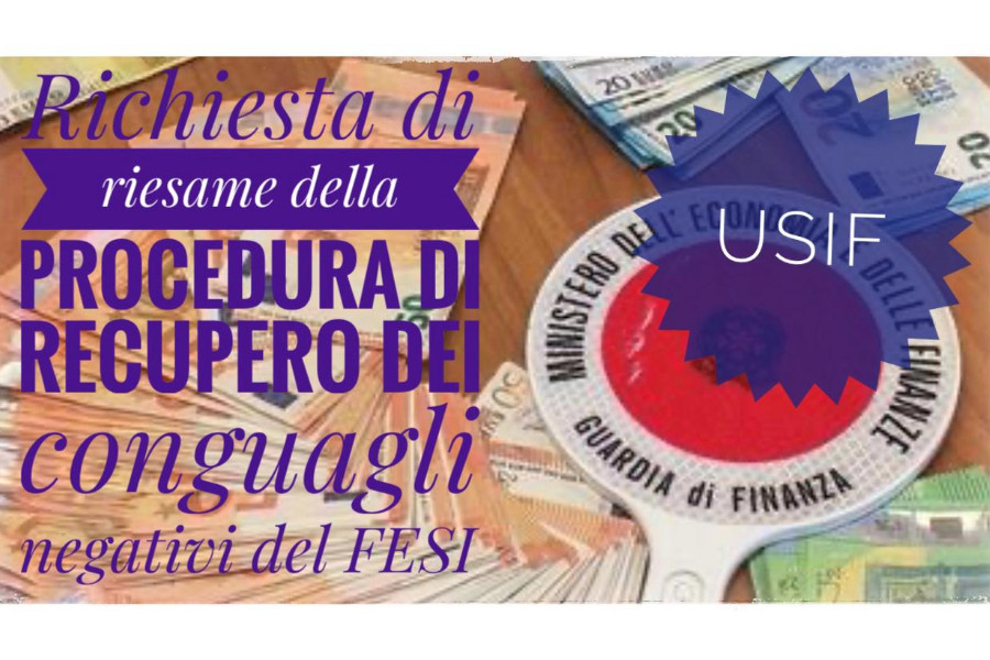 Richiesta di riesame della procedura di recupero dei conguagli negativi del FESI