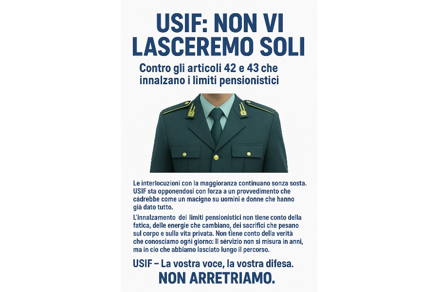 USIF: NON PERMETTEREMO CHE CI SPEZZINO LA DIGNITA'