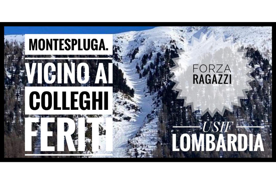 Montespluga, USIF vicino ai colleghi feriti