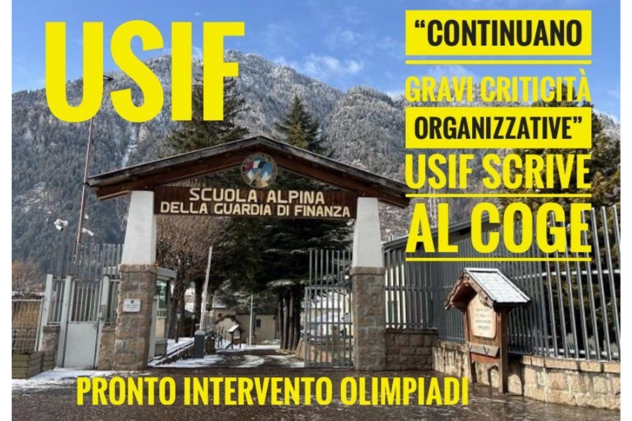 USIF AL COGE, OLIMPIADI: ANCORA CRITICITA' ORGANIZZATIVE