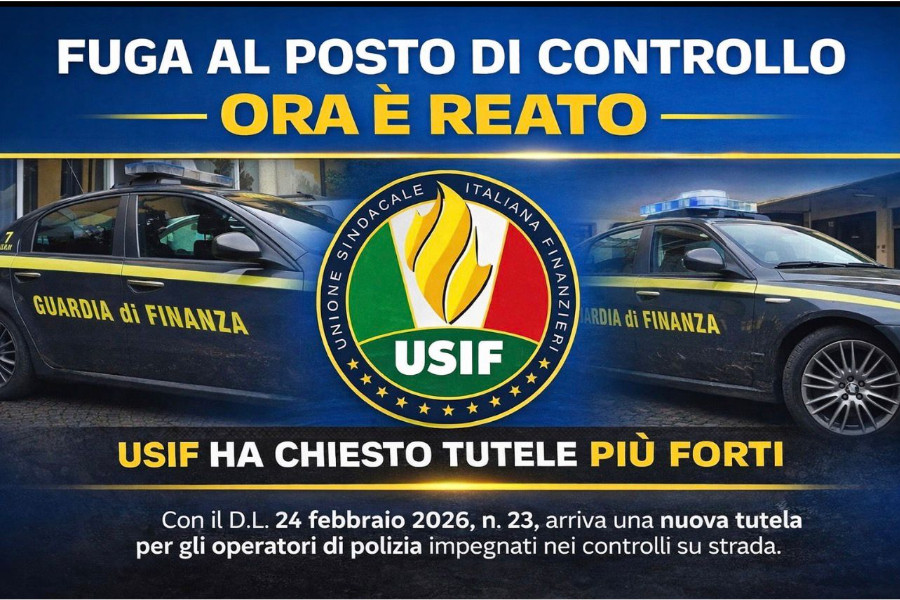 FUGA AI POSTI DI CONTROLLO: ORA È REATO