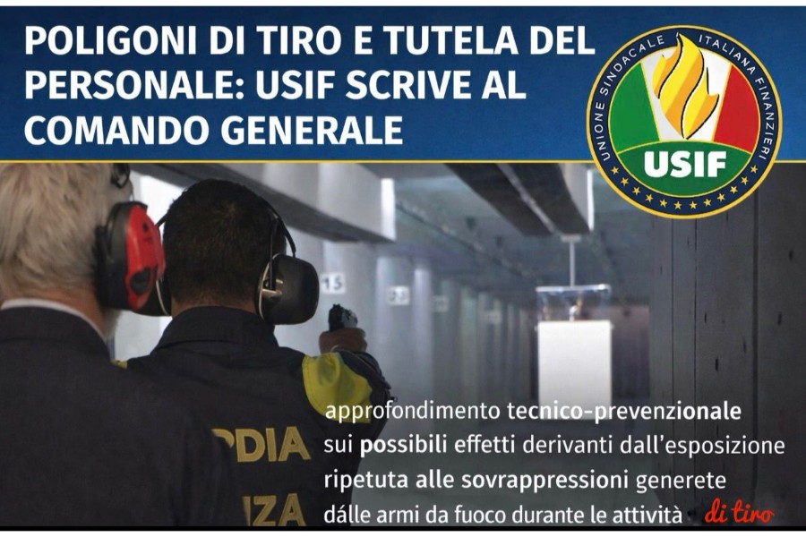 POLIGONI DI TIRO E TUTELA DEL PERSONALE: USIF SCRIVE AL CO.GE.