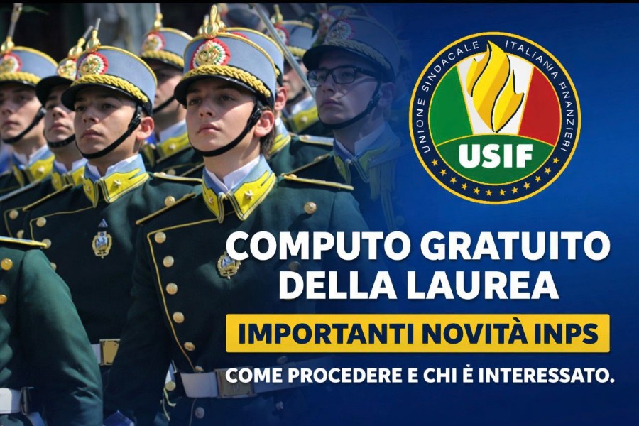 USIF INFORMA. RICONOSCIMENTO GRATUITO DELLA LAUREA: IMPORTANTI NOVITÀ INPS