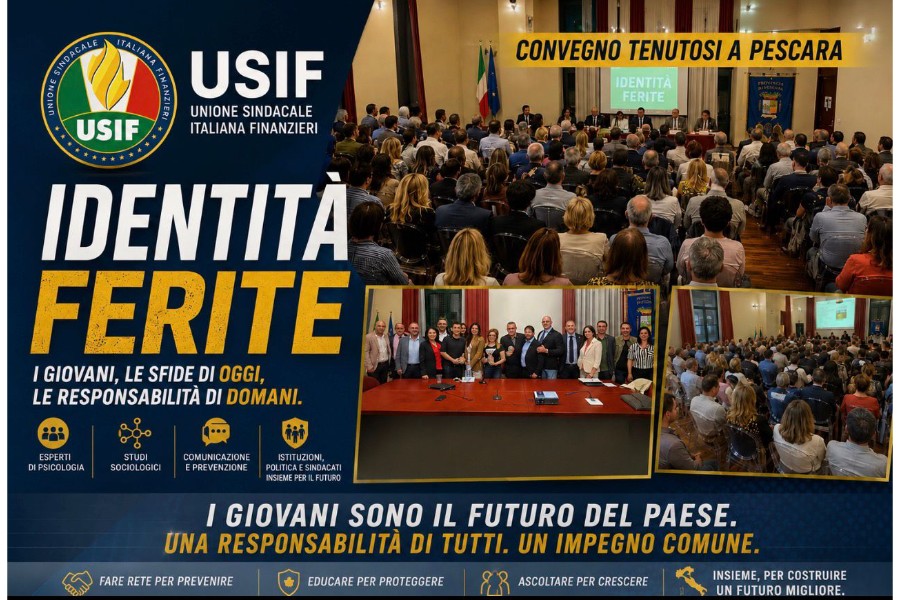A PESCARA IL CONVEGNO “IDENTITÀ FERITE”. UN MOMENTO DI CONFRONTO SU GIOVANI, DISAGIO E RESPONSABILITÀ EDUCATIVA