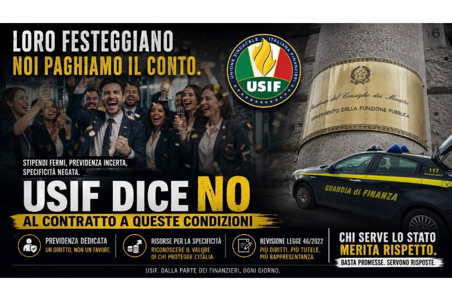 USIF: NO ALLA FIRMA DI UN CONTRATTO CHE LASCIA INDIETRO I FINANZIERI