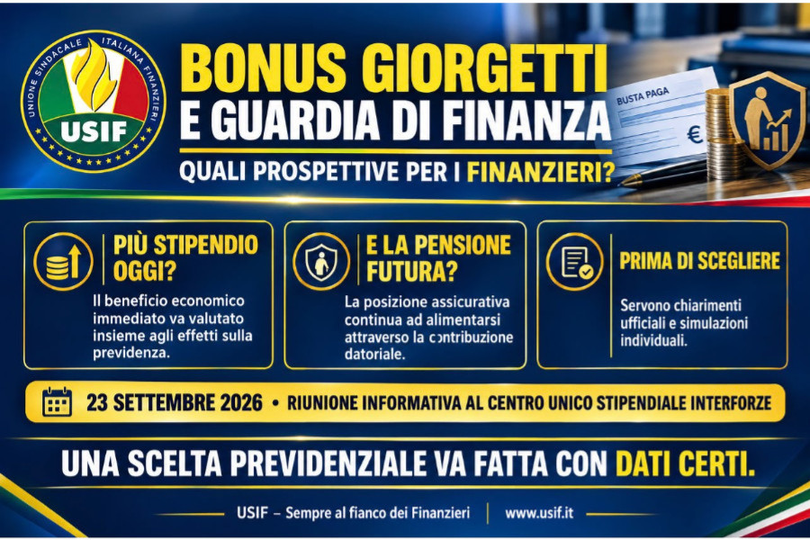 BONUS GIORGETTI E GUARDIA DI FINANZA: QUALI PROSPETTIVE? 