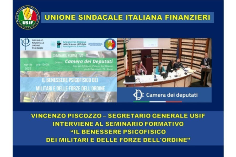 VINCENZO PISCOZZO - SEGRETARIO GENERALE USIF INTERVIENE AL SEMINARIO FORMATIVO NAZIONALE 