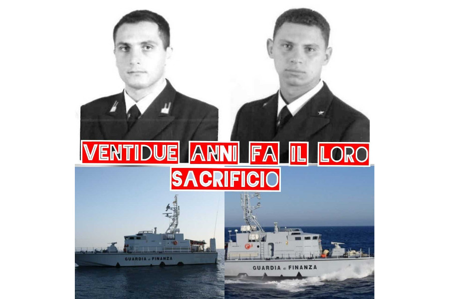 VENTIDUE ANNI FA IL LORO SACRIFICIO. USIF: IL RICORDO DEI FINANZIERI MARE