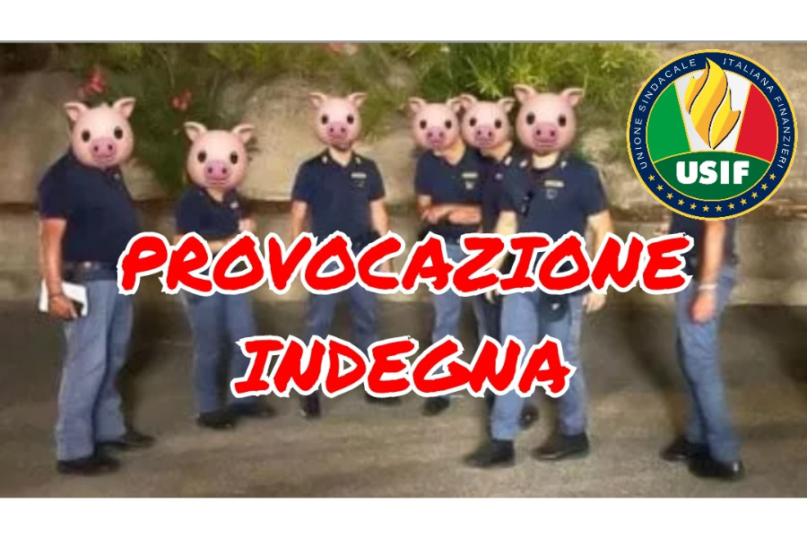 POLIZIOTTI CON LA TESTA DI MAIALE, USIF: PROVOCAZIONE INDEGNA