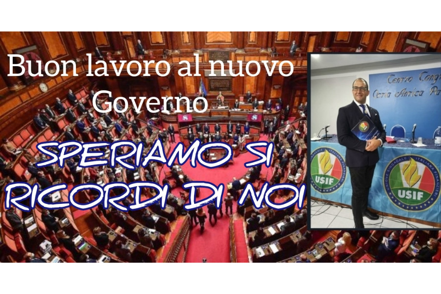 ELEZIONI, USIF: “BUON LAVORO AL NUOVO GOVERNO. SPERIAMO SI RICORDI DI NOI”