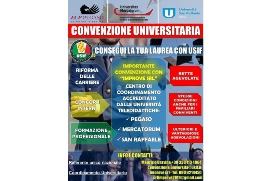 CONSEGUI LA TUA LAUREA CON USIF