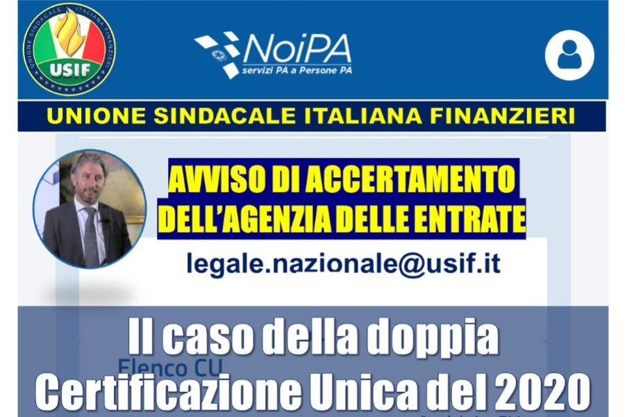 IL CASO DELLA DOPPIA CERTIFICAZIONE UNICA DEL 2020
