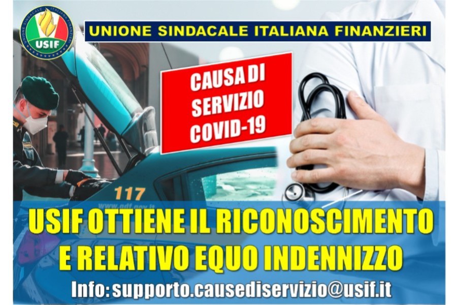 CAUSA DI SERVIZIO COVID-19, USIF: OTTENUTO IMPORTANTE RICONOSCIMENTO PER LA DIPENDENZA DELLE INFERMITA’ E DELL’EQUO INDENNIZZO