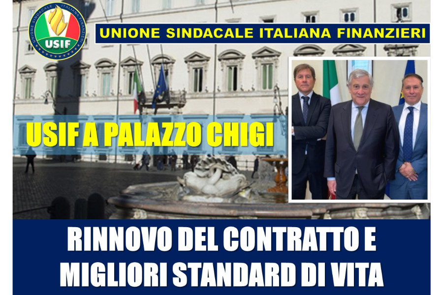 LAVORO, USIF: POSITIVO INCONTRO CON IL VICE PRESIDENTE DEL CONSIGLIO