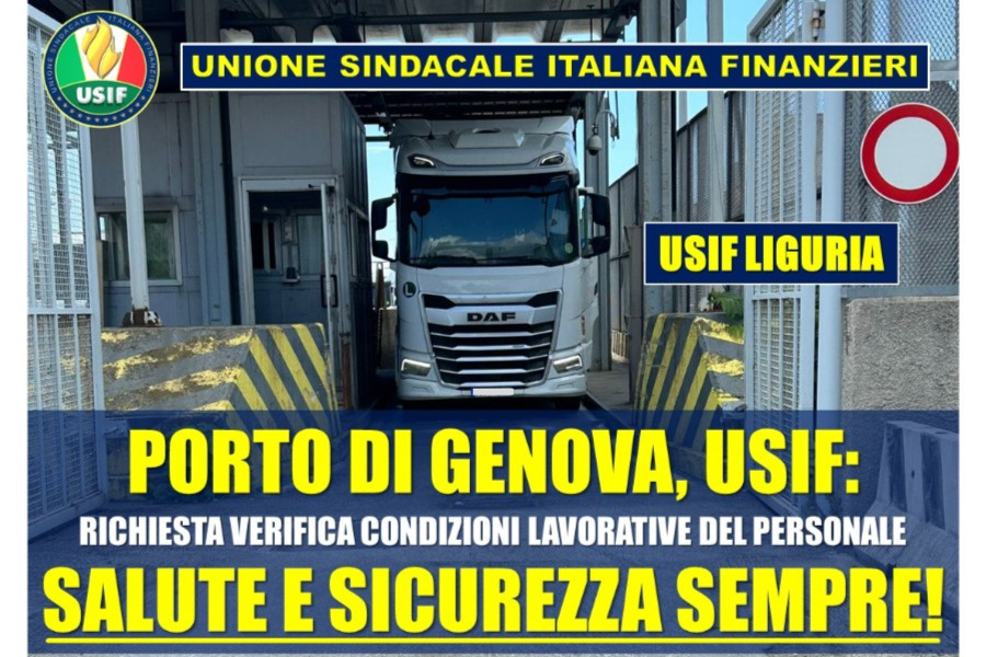 PORTO DI GENOVA, USIF:RICHIESTA VERIFICA CONDIZIONI LAVORATIVE DEL PERSONALE