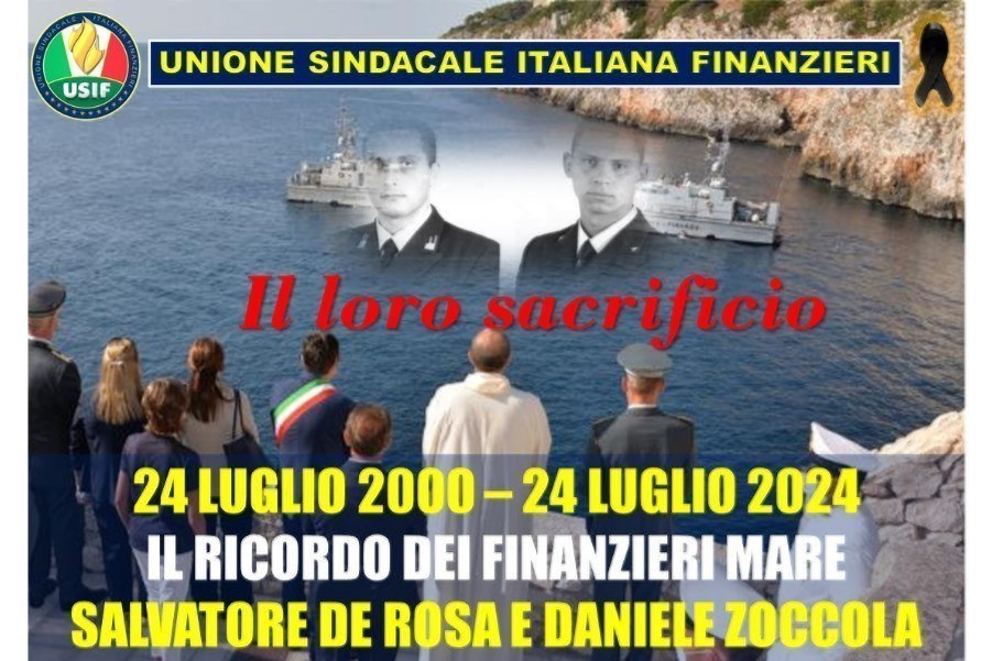 CASTRO (LE), USIF: VENTIQUATTRO ANNI FA IL LORO SACRIFICIO