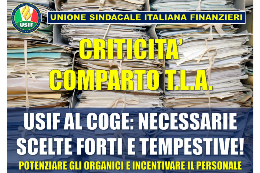 Criticita' comparto T.L.A. ed incentivi tecnici: facciamo chiarezza!