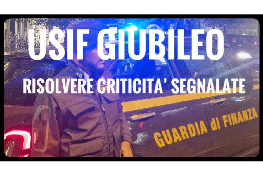 GIUBILEO, USIF: RISOLVERE LE CRITICITA' SEGNALATE