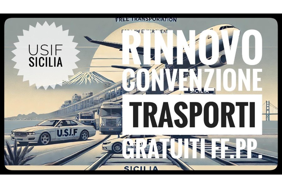 TRASPORTI GRATUITI PER LE FORZE DELL’ORDINE: L’IMPEGNO DELL’U.S.I.F. SICILIA